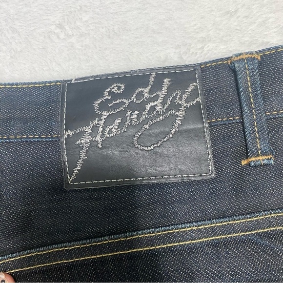 Ed Hardy Men’s Straight Leg Jeans Size 34 x 32 Dark Wash - Picture 7 of 16